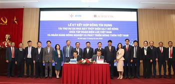EVN và Ngân hàng AGRIBANK ký kết hợp đồng tín dụng tài trợ Dự án Nhà máy Thủy điện Ialy mở rộng