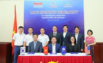Lễ ký kết Biên bản ghi nhớ giữa EVNPECC1, Hyundai E&C Company Ltd., và Holtec International về Hợp tác trong lĩnh vực Năng lượng hạt nhân.