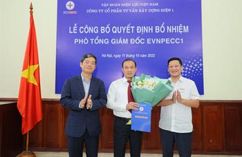 Lễ công bố, trao quyết định bổ nhiệm Phó Tổng Giám đốc EVNPECC1